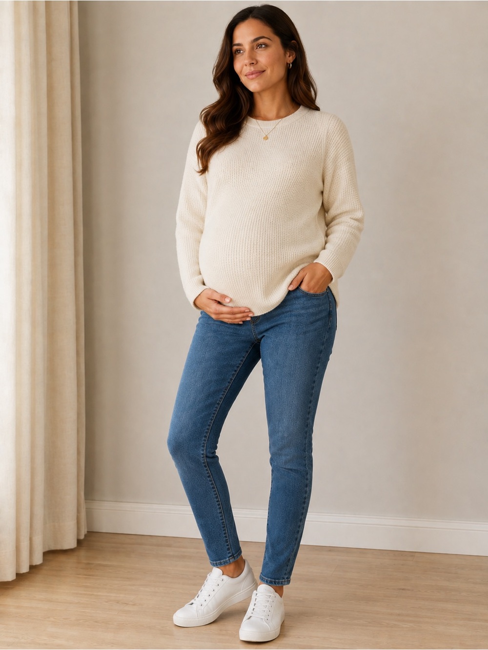 Madewell Maternity Skinny Crop Jeans Over the Belly Blue Size 27